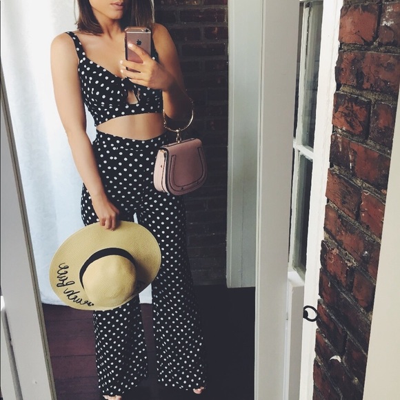 Honey Punch Pants - Last 1🆕Lili Honey Punch Polka Dot High Waist Pant